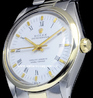 Rolex Oyster Perpetual 34 Oyster Bracelet White Roman Dial 1005